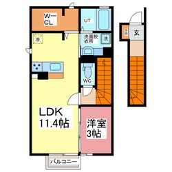 アムール　シェノンの物件間取画像